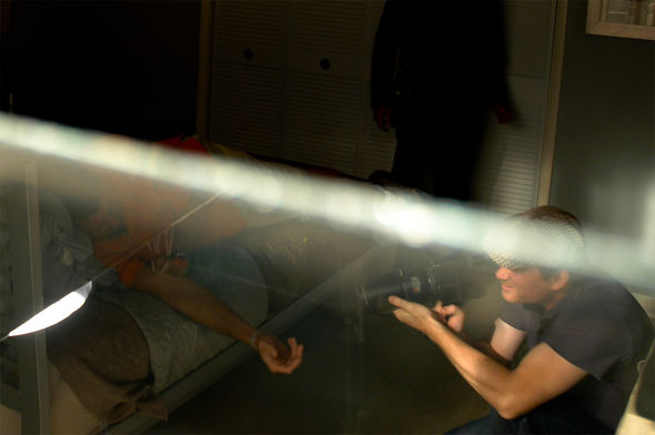 Eric Anderson directing the live-action shoot