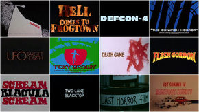 IMAGE: Contact sheet – Vigilantes, Psychopaths, and Road Warriors from 3D to 36DD: B-Movie Title Design of the 1970s & 1980s