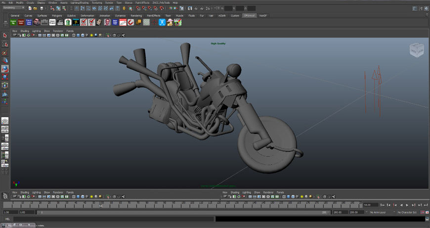 IMAGE: Full Throttle (1995) Original 3D Bike Model