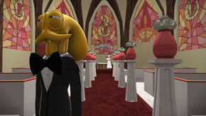 IMAGE: Octodad church level screenshot