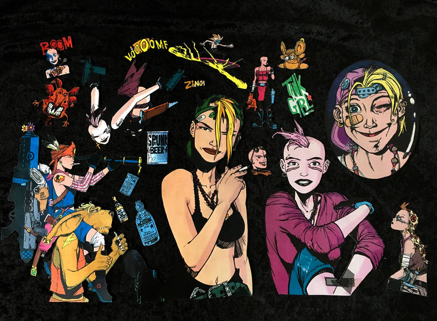 IMAGE: Tank Girl cutouts – 3 tank girl center