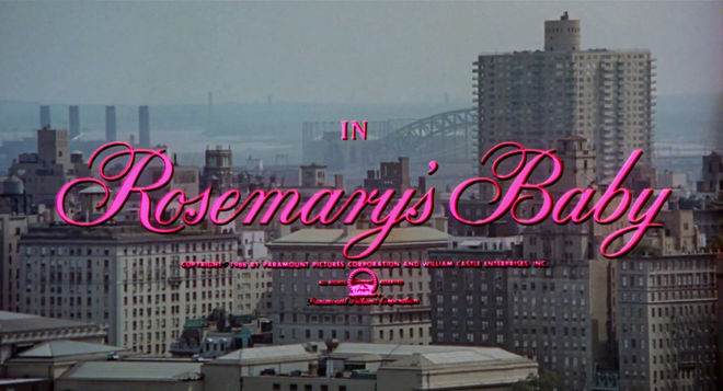 IMAGE: Rosemary's Baby (1968) Title Card