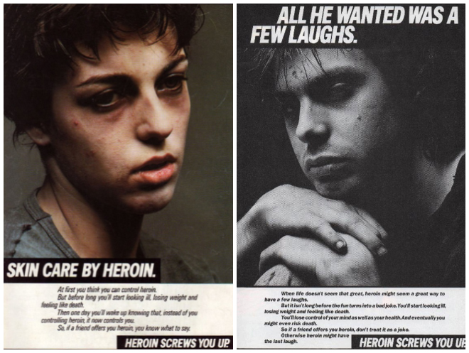 IMAGE: Heroin Screws You Up ad