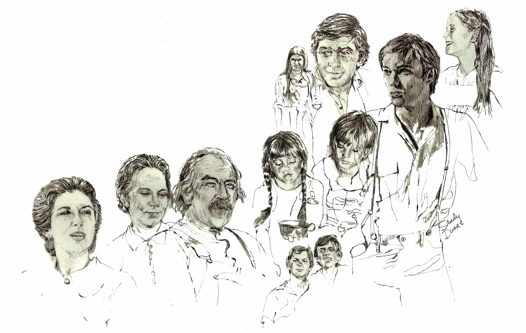 IMAGE: The Waltons - title art illustrations