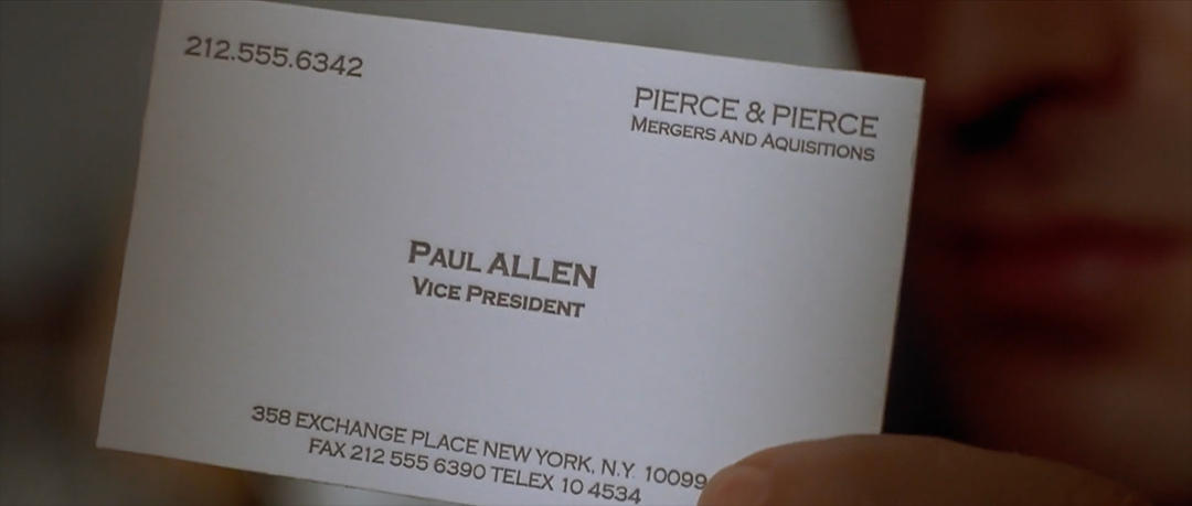 IMAGE: Still - Paul Allen business card